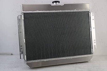 3 Row Aluminum Radiator Compatible For Chevy Bel Air Impala El Camino Biscayne 63-68 64 65 66 67 3 Core Full Aluminum Radiators - size: 3 Row