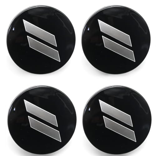 MDEOOSKY 4Pcs 6CZ27DX8AA 63mm 2.5" Wheel Center Cap Covers, Replacement for Dodge Challenger, Charger, Durango Replace 6CZ27RM8AA (Black) - color: Black