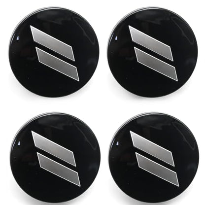 MDEOOSKY 4Pcs 6CZ27DX8AA 63mm 2.5" Wheel Center Cap Covers, Replacement for Dodge Challenger, Charger, Durango Replace 6CZ27RM8AA (Black) - color: Black
