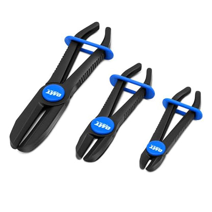 OMT Hose Pinch Off Pliers, 3 Pc Long Reach Hose Clamp Set For Brake Lines - style: Straight