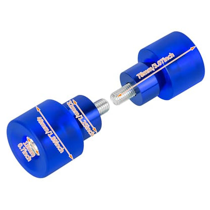 Crash Bar Wheel Screw Fit for Harley Touring and Softail - style: Blue Wheel with Blue Slider