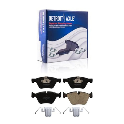 Detroit Axle - Brake Kit for 2006 BMW 325i, 2007 328i Rotors and Brake Pads - size: 10PR280069/kit