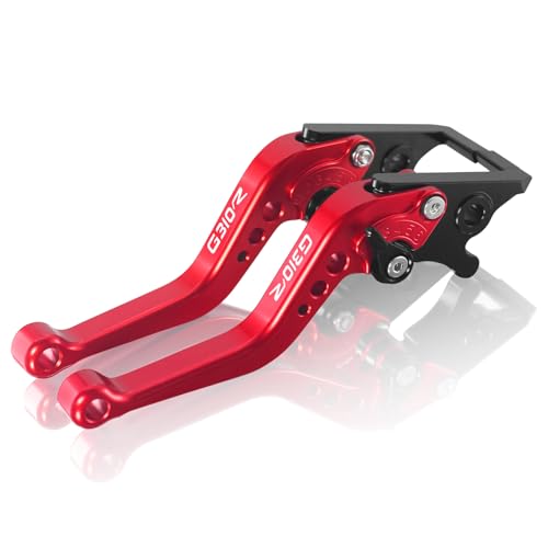 MFGZD for G310R CNC Motorcycle Adjustable Brake Clutch Levers Short Compatible with BMW G310R 2017-2024 Adjustable Handlebars Brake and Clutch Levers Set (Red) - size: G310R Red