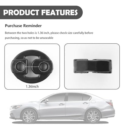 2PCS New Rubber Exhaust Hangers,Heavy Duty Rubber Muffler Hanger with 2 Holes 0.47 Inch,Universal Exhaust Hanger Rubbers Car Accessories for Vibration & Noise Reduction