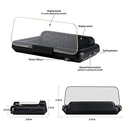 Heads up Display for Cars,Digital Speedometer for Car,OBD2 Gauge Display