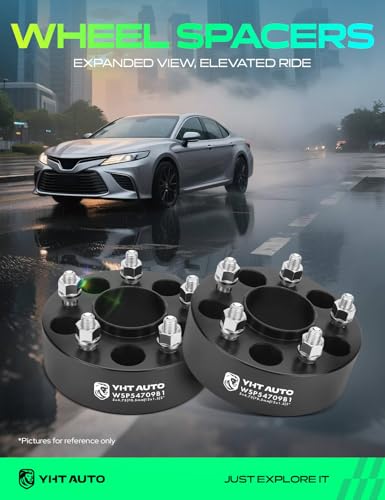 YHTAUTO 5x4.75 Hub Centric Wheel Spacers 2 Inch for Buick, Chevy, GMC - size: 2 Inch Thickness, style: 2 PCS