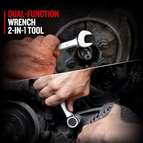 zhax 11mm Metric Combination Wrench, 12 Point Box End, 15 Degree Offset Design, Mirror Polish Finish, Forged CR-V Steel, Hand Tools for Mechanics, Ideal for Auto and Home Repair - size: 11mm
