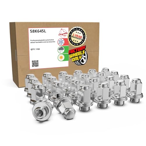 Wheel Accessories Parts 24 Pcs M12x1.5 12x1.5 Thread OEM Factory Style Lug Nuts 1.8" Long Chrome 13/16" 21mm Hex Fits Toyota Tacoma ｜ 90084-94002 ｜ 611-212 - color: Chrome, size: 24 Pack, style: Toyota 1996-24 4Runner