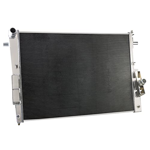 ALLOYWORKS 4 Row Full Aluminum Radiator For 2008 2009 2010 Ford F-250 F350 F450 6.4L V8 Turbo Powerstroke Diesel Automotive Replacement Radiators Manual Automatic Transmission Crossflow Radiator