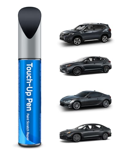 61K Dark Gray Metallic Compatible with Subaru Exact Match Touch Up Paint Car Scratch Repair - color: Dark Gray Metallic(61K) compatible with BRZ/Crosstrek/Forester-models/Impreza/Legacy-models/WRX/XV-Crosstrek