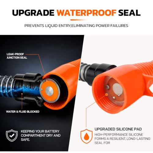 Battery Fuel Transfer Pump, 47-Inch Hose Adjustable-flow nozzle