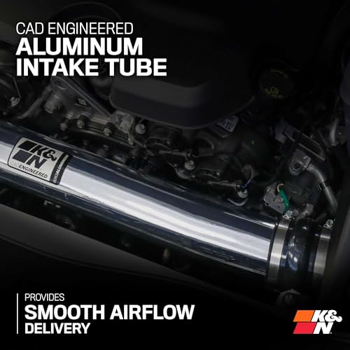 K&N Cold Air Intake System: High-Flow Air Filter, Increase Performance & Acceleration: Compatible with 2011-2023 Chrysler/Dodge: 300, Challenger, Charger, 69-2544TP - style: Metal