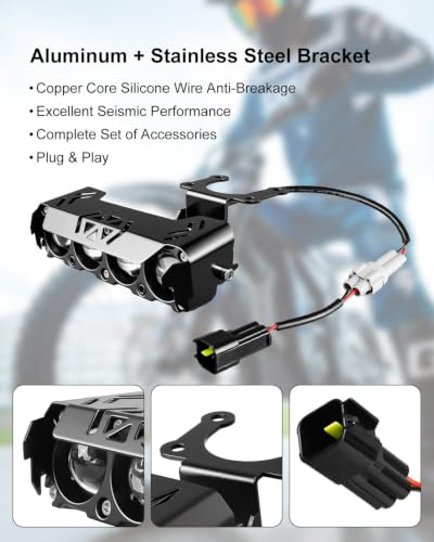 Four Bulbs Headlight Kit Fits for Talaria Sting R MX4 Sur-Ron Segway X260 - style: Four Bulbs and Protective Covers