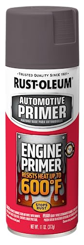 Rust-Oleum Automotive Engine Enamel Spray Paint, Flat Gray Primer - color: Flat Gray Primer, size: 11 Ounce (Pack of 1)