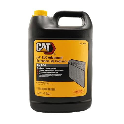 CAT 542-6493 (5426493) ELC Advanced Extended Life Coolant Concentrate – 1 Gallon Bottles (Pack of 2) – Genuine EC-1 Coolant, Dilute with Ion-Free Water, Contains Bittering Agent