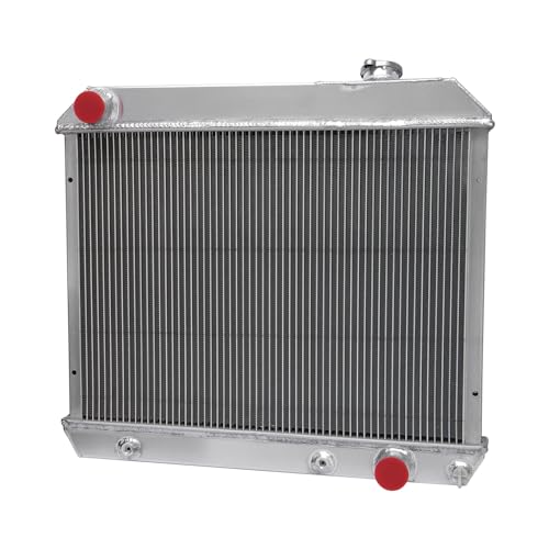3 Row Aluminum Radiator Compatible with 1963 1964 1965 1966 Chevy C10 C20,C30 K10 K20 Pickup