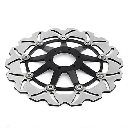 Front Rear Brake Disc Rotors Pads for HONDA CBR 600 F3 CBR600F3 1995-1998 - color: Black