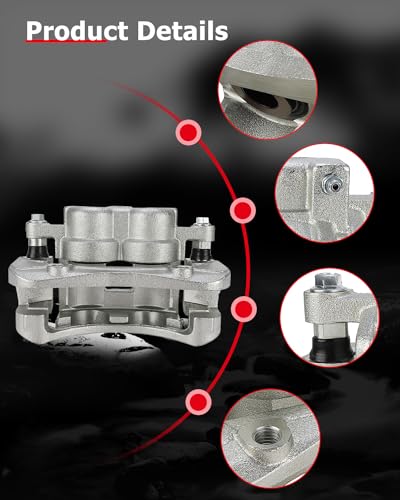 cciyu Front Left & Right Disc Brake Calipers w/Bracket 18B4939 18B4938 - size: Front[18B4939+18B4938]