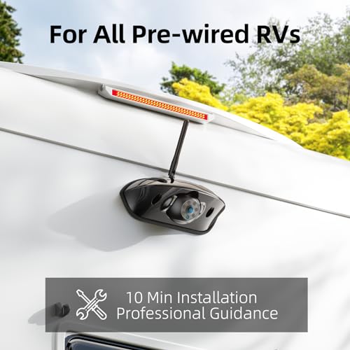 eRapta RV Backup Camera Wireless System for Furrion with 5-Inch Monitor - color: Metallic Gray