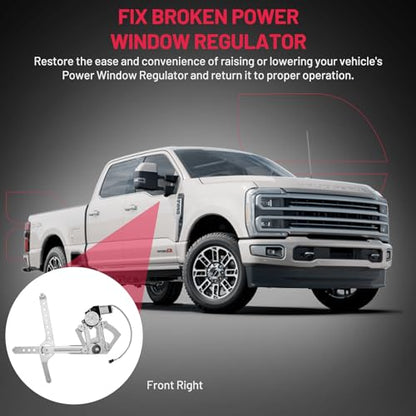 BDFHYK 741-654 Power Window Regulator with Motor Front Right for Chevry Blazer C1500 C2500 Suburban C3500HD K1500 K2500 Suburban K3500 GMC C1500 C2500 C3500 Suburban K1500 K1500 K2500 K3500 Suburban - size: Front Right, style: 1988-1999 Chevy C1500