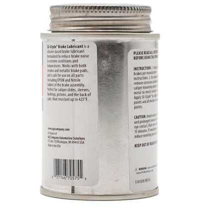AGS Automotive Solutions 4oz Brush Top SIL-Glyde Silicone Brake Grease - Premium Brake Caliper Grease and Brake Lubricant for Optimal Performance and Longevity (Pack of 3) - size: 4oz (Pack of 3)