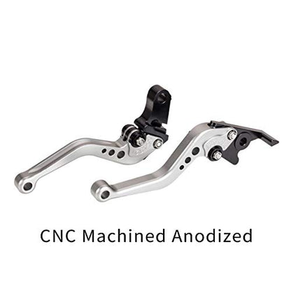Hopider Short Brake Clutch Levers Compatible with GROM MSX125 2014-2026 - color: Titanium
