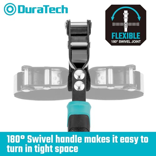 DURATECH Anti-Slip Small Swivel Oil Filter Wrench, 2-3/4" to 3-1/4" - size: Small (Fits Filters 2-3/4" to 3-1/4"), style: Anti-slip