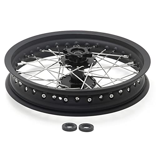 TOFR CNC 14x2.15 Rear Wheel Rim for Talaria Sting R MX3/R MX4/XXX/X3 Pro - color: Black, size: 14" Rear