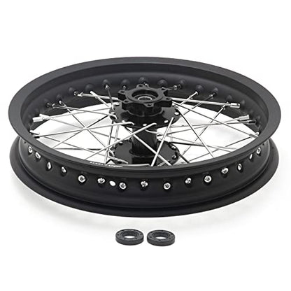 TOFR CNC 14x2.15 Rear Wheel Rim for Talaria Sting R MX3/R MX4/XXX/X3 Pro - color: Black, size: 14" Rear