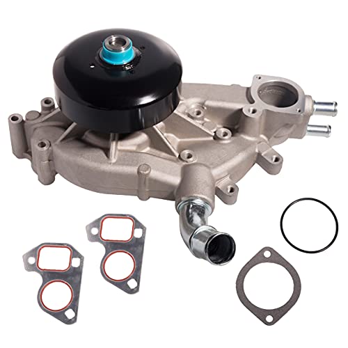 TUCAREST AW5104 Water Pump Kit w/Gasket (For 4.8L 5.3L 6.0L V8 Truck) Fit For Bu-ick Rainier/Ca-dillac Escalade Chevy Avalanche Express Silverado Tahoe G-MC Envoy Yukon Savana Sierra 1500 /Hu-mmer H2 - size: AW5104