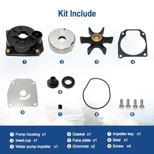 MARKGOO Water Pump Repair Kit 5006511 for Johnson Evinrude 40-65HP Outboard - color: 5006511 fits 40 50 55 60 65HP