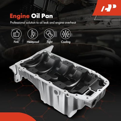 A-Premium Engine Oil Pan Sump with Drain Plug