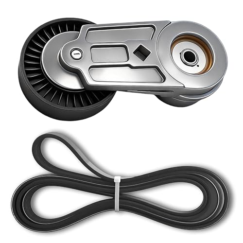 Serpentine Drive Belt and Tensioner Component Kit For Chevrolet Pontiac - size: Chevy Cobalt, Hhr, Pontiac G5, Saab 9-3 (00-10)