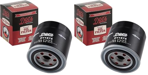 Doc's Diesel Oil Filter D11878 | Compatible with Chevrolet/GMC 6.6L Duramax 2500HD, 3500HD 2020+ | Replaces PF26 (Pack of 2) - size: 2-Pack