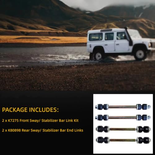 Front Rear Sway Bar Link Kit for Ford Explorer 2006-2010 K7275 K80898