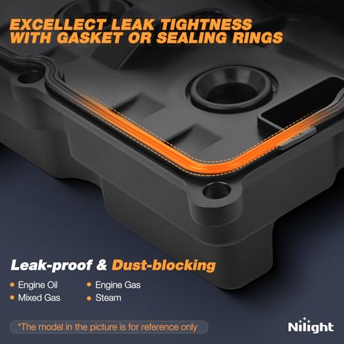 Nilight Engine Valve Cover with Gasket Replace# 13264-EA200 13264-EA210 - size: for Nissan Frontier 2005-2019, Pathfinder 05-12