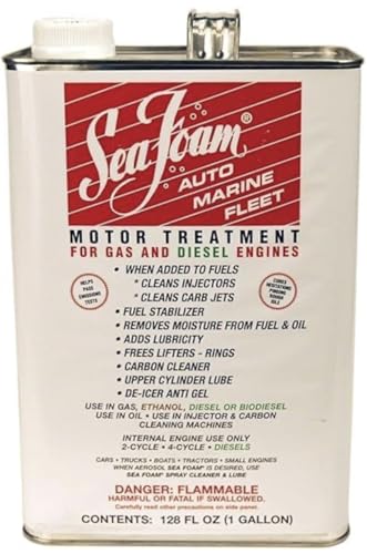 Sea Foam Motor Treatment SF128, 1 Gallon. Safe for Gas & Diesel Engines. Made in the USA SF16 Gallon