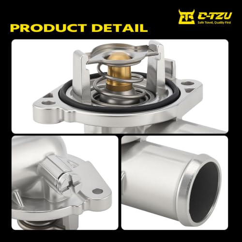 Upgrade Aluminium Thermostat Housing Assembly for Chrysler 200 Town & Country,Ram C/V ProMaster 1500 2500 3500,Dodge Avenger Journey Grand Caravan,Routan,Cherokee - Replaces 902-3036XD 5184570AH - color: 5184570AH