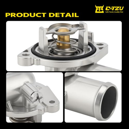Upgrade Aluminium Thermostat Housing Assembly for Chrysler 200 Town & Country,Ram C/V ProMaster 1500 2500 3500,Dodge Avenger Journey Grand Caravan,Routan,Cherokee - Replaces 902-3036XD 5184570AH - color: 5184570AH