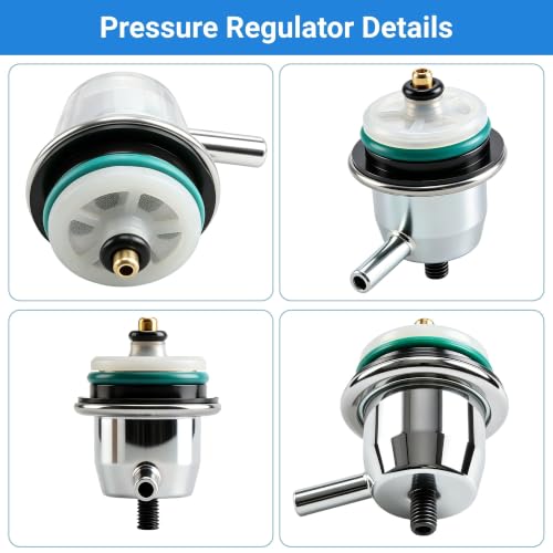17113556 Fuel Injection Pressure Regulator With Vacuum Line for GM Chevrolet Avalanche Silverado Express 1500 2500 3500, for GMC Envoy Sava Sierra Yukon Xl, for Buick Rainier Cadillac Escalade