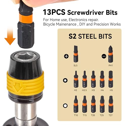 Torque Screwdriver Set 13-Piece, 1/4" Drive, 10-70 in-lb