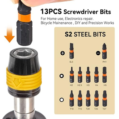Torque Screwdriver Set 13-Piece, 1/4" Drive, 10-70 in-lb