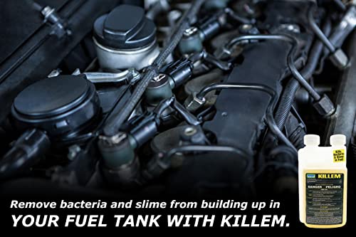00119 KILLEM BIOCIDE 16 OZ. BOTTLE, TREATS 1920 GALLONS OF DIESEL FUEL PER BOTTLE