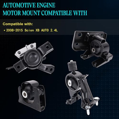 Motor Mount Kit for 2008-2015 Scion XB 2.4L AUTO