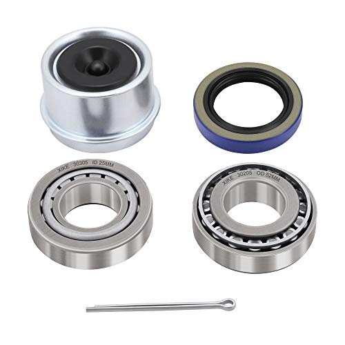 XiKe Trailer Wheel Bearings Kit 30205, 1 Set,Fits for 25mm Axles - size: 30205 + Seal ID 1.250, style: Pack 1 Set