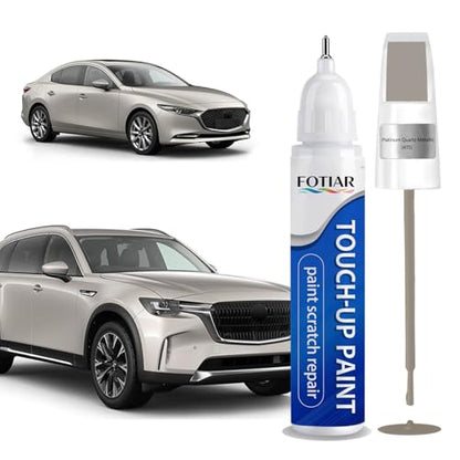 Touch Up Paint for Mazda Platinum Quartz Metallic 47S Paint Code - color: Platinum Quartz Metallic(47S)