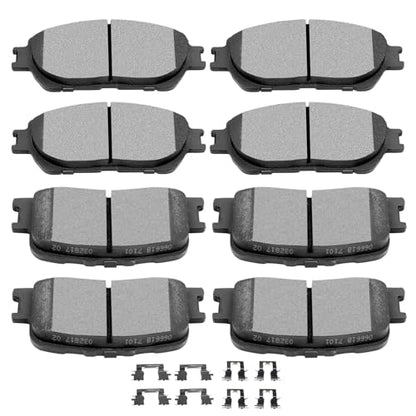 SCITOO D906 D885 Ceramic Brake Pads Sets For Toyota For Camry 2005 2006 - size: Front-D906 & Rear-D885