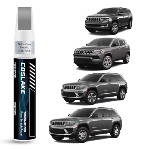 Car Touch Up Paint(Baltic Gray Metallic(PAS/WAS)) for Jeep - color: Baltic Gray Metallic(PAS/WAS) for 2025 Jeep Grand Cherokee/2024 Jeep Grand Cherokee/2025 Jeep Grand Cherokee 4xe/2024 Jeep Grand Cherokee 4xe/2024 Compass/2024 Wagoneer/2024 Grand Wagonee