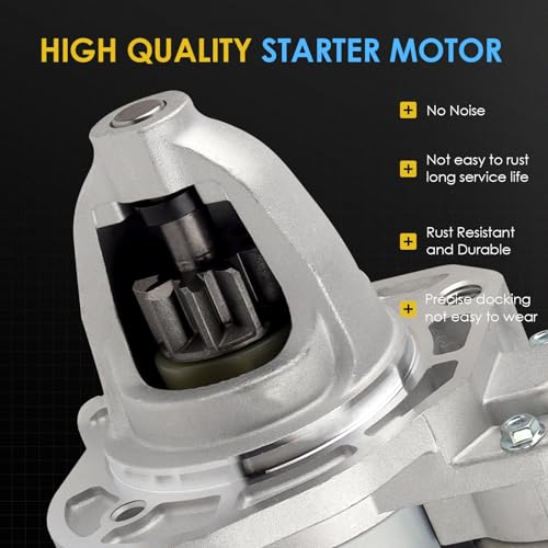 19202 New Starter Motor Replacement for Chrysler, Dodge, Jeep & Ram PLGR – Fits Chrysler 300, Dodge Challenger, Charger, Jeep Wrangler, Ram 1500 OE#428000-9300 4280009300 280-0432 2800432 - color: 19202