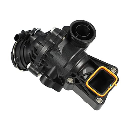 X AUTOHAUX Engine Coolant Thermostat Housing Assembly for Mercedes-Benz C400 E400 SL450 CLS400 GLE450 AMG 902-5843 2762000315 785-212 2762000315